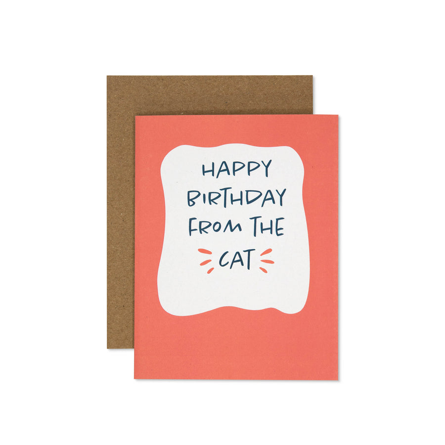 Happy Birthday from the Cat Card