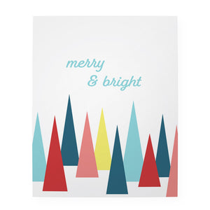 Merry & Bright Trees 8" x 10" Art Print