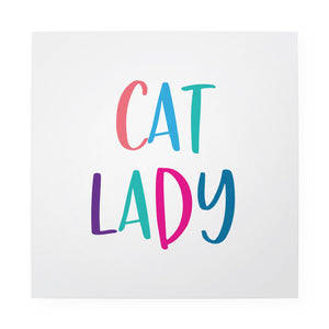 Cat Lady 10" x 10" Art Print