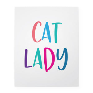 Cat Lady 8" x 10" Art Print