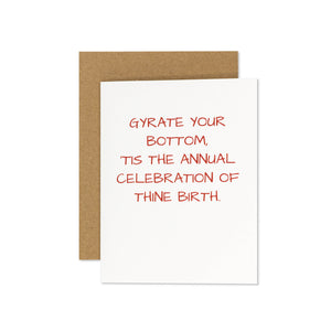Annual Celebration of Thine Birth Card
