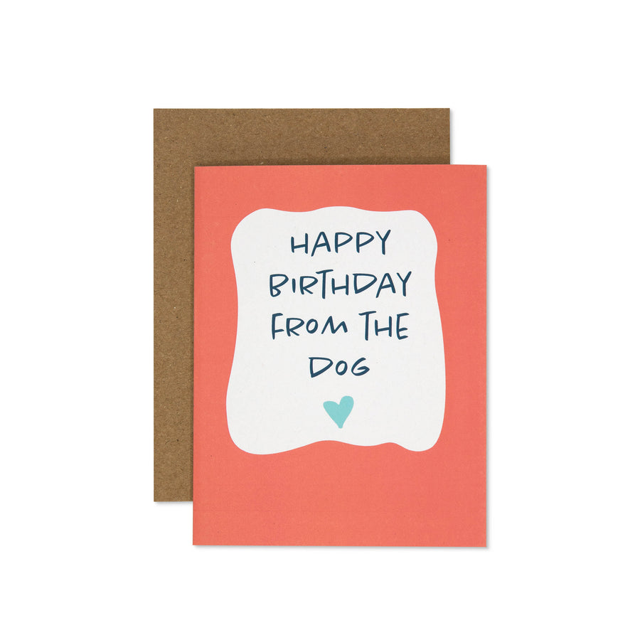 Happy Birthday from the Dog Card