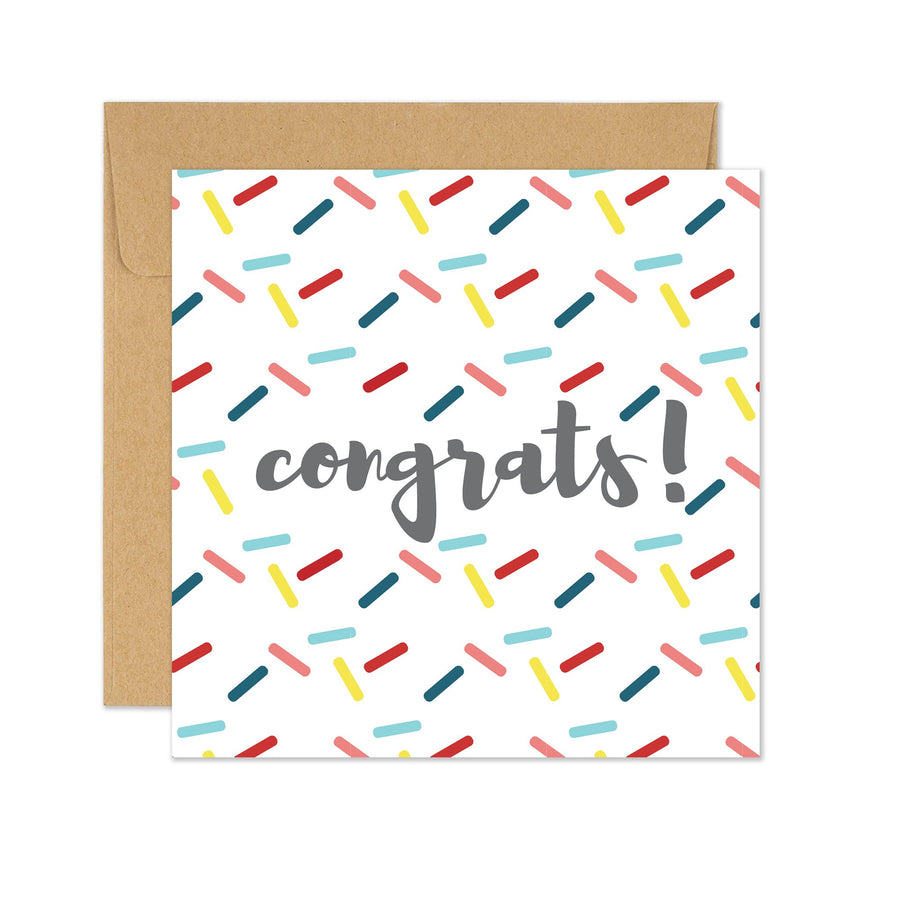 Congrats with Sprinkles Card