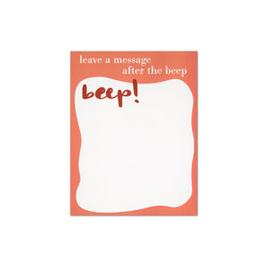 Leave a Message After the Beep Notepad