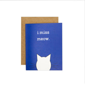 I Miss Meow Card
