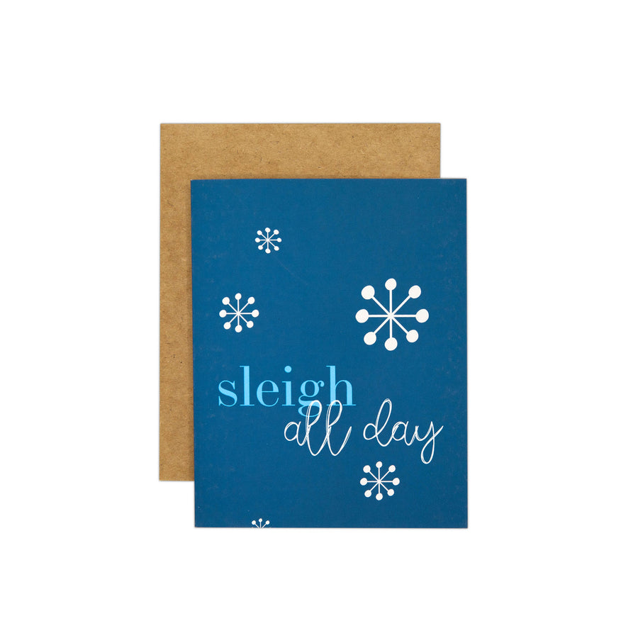 sleigh all day Card