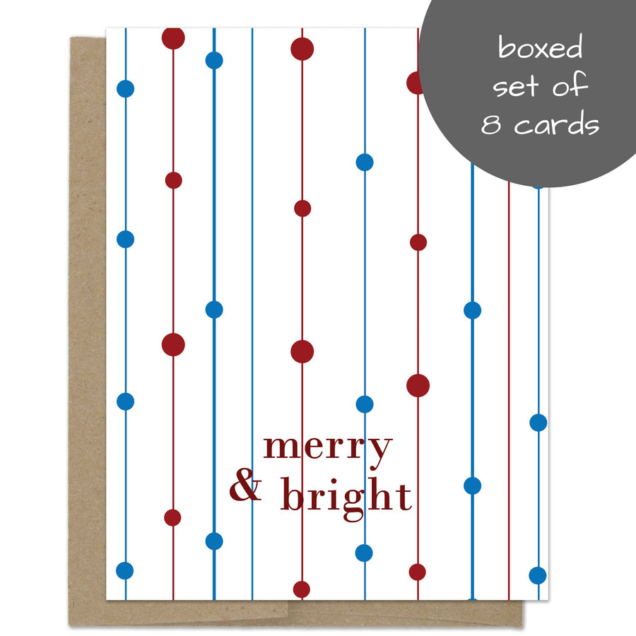 Merry and Bright Lights Christmas Card Box Set